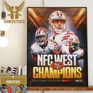 The San Francisco 49ers Win The West And Are The First Team To Win A Division Title This Season Wall Decorations Poster Canvas