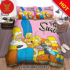 The Simpsons Family Watching Film Bedding Sets