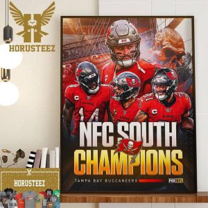 The Tampa Bay Buccaneers Are The Champions Of The NFC South For The Third Straight Year Wall Decorations Poster Canvas