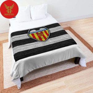 Valencia CF Black And White Horizontal Stripes Luxury Bedding Sets