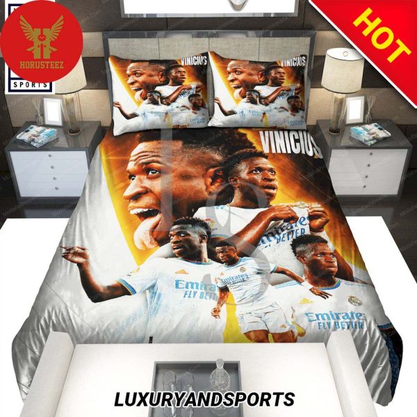 Vinicius Junior Goal Celebrations Real Madrid Laliga Bedding Set