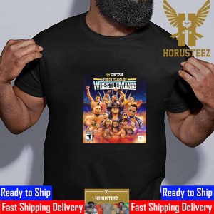 WWE 2K24 40 Years Of WrestleMania Official Poster Classic T-Shirt