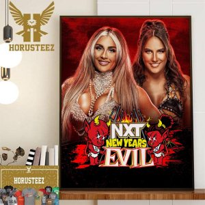 WWE NXT New Years Evil Tiffany Stratton Vs Fallon Henley Wall Decorations Poster Canvas