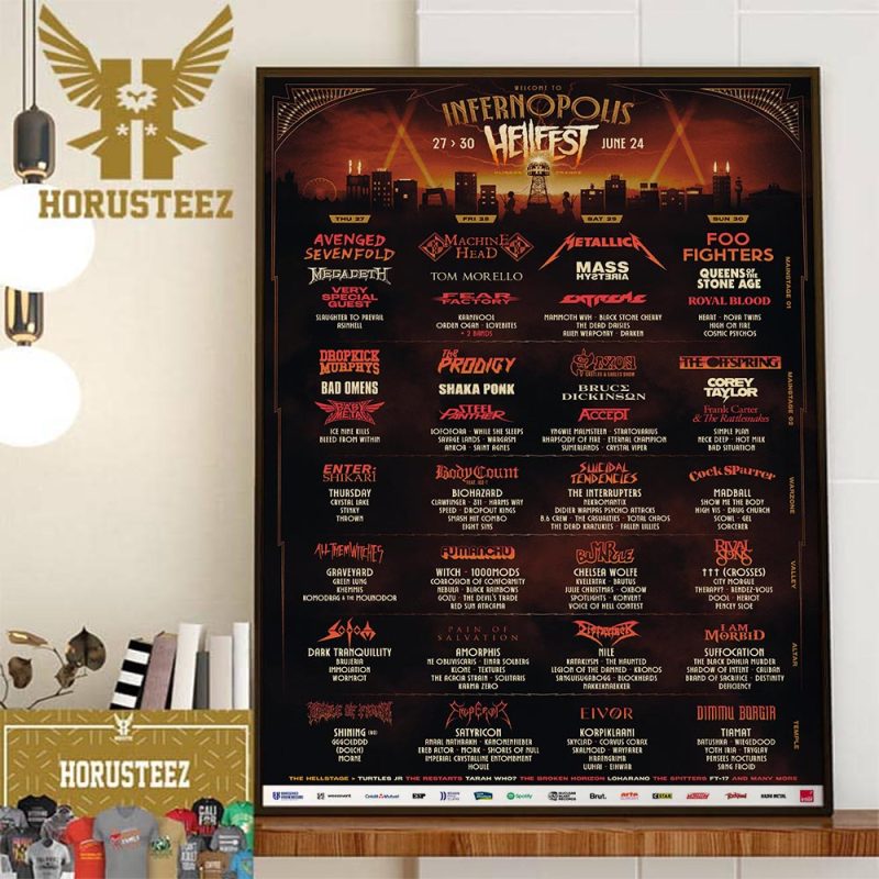 To Infernopolis Hellfest Open Air Festival Lineup 27th30th