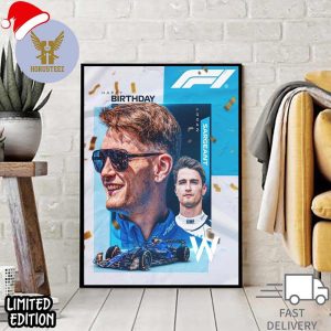 Wishing A Very Happy Birthday To Logan Sargeant Of Williams Racing F1 Home Decor Poster