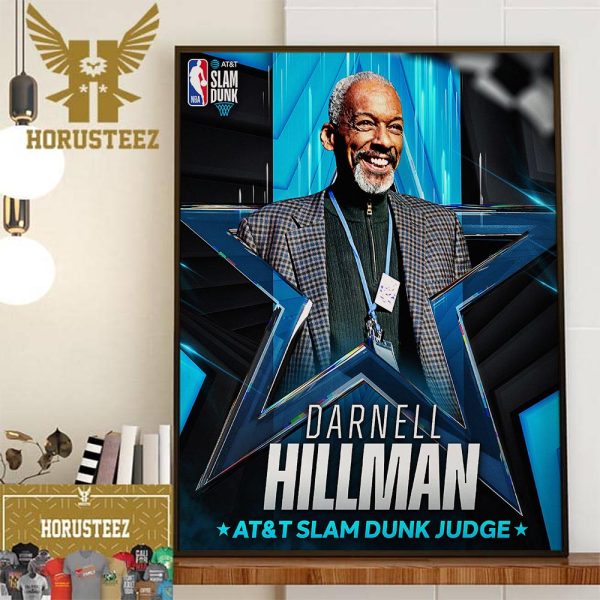 2024 AT and T Slam Dunk Judge Is Darnell Hillman Wall Decor Poster Canvas