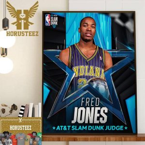 2024 AT and T Slam Dunk Judge Is Fred Jones Wall Decor Poster Canvas