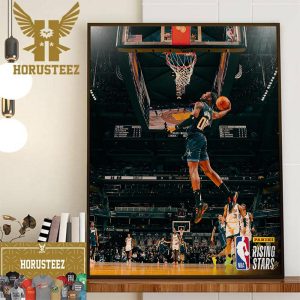 Bennedict Mathurin Dunk at Panini Rising Stars 2024 NBA All-Star Wall Decor Poster Canvas