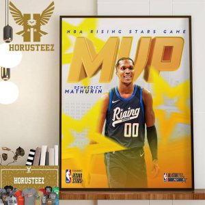Bennedict Mathurin Is Panini Rising Stars MVP 2024 NBA All-Star Wall Decor Poster Canvas