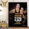 Caitlin Clark 3528 Pts Officially Breaks The NCAA Womens Scoring Record Wall Decor Poster Canvas