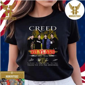 Creed 30 Years 1994 2024 Thank You For The Memories Unisex T-Shirt