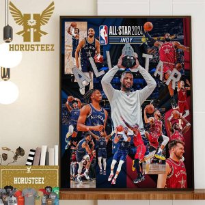 Damian Lillard Took Home Kia All Star MVP Honors In The Star-Studded 2024 NBA All-Star Game Wall Decor Poster Canvas
