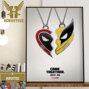 Deadpool And Wolverine Best Friends Come Together July 26 Official Poster Wall Decor Poster Canvas