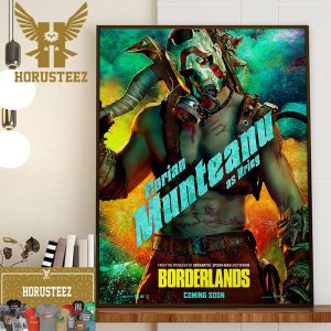 Florian Munteanu as Krieg in Borderlands Official Poster Wall Decor Poster Canvas