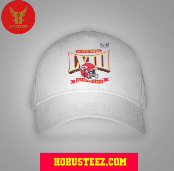 Kansas City Chiefs Super Bowl LVIII Champions Helmet Classic Hat Cap – Snapback