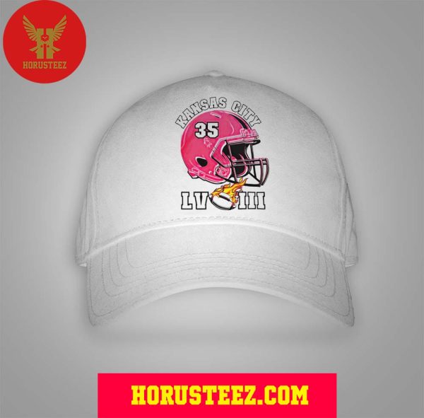 Kansas City Chiefs Super Bowl LVIII Football Champions Helmet Classic Hat Cap – Snapback