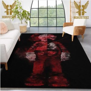 Kaws Red With Black Background Luxury Brand Collection Area Rug Living Room Carpet Home Decor