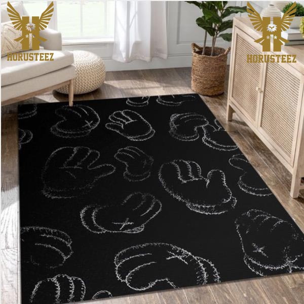Kaws With More Hand Luxury Brand Collection Area Rug Living Room Carpet Home Decor