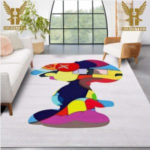 Kaws x Snoopy Luxury Brand Collection Area Rug Living Room Carpet Home Decor