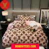 Louis Vuitton Black And White Caro Pattern Bedroom Luxury Brand Bedding Bedding Sets