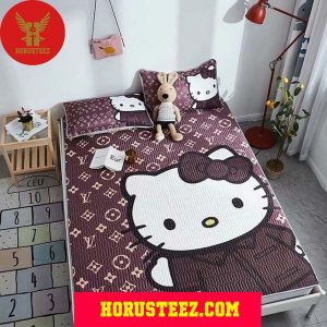 Louis Vuitton Brown Hello Kitty Duvet Cover Louis Vuitton Bedroom Sets Luxury Brand Bedding Sets