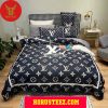 Louis Vuitton White And Blue Bedroom Luxury Brand Bedding Bedding Sets