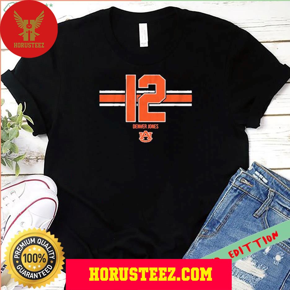 Official Auburn Basketball Denver Jones 12 Unisex T-Shirt