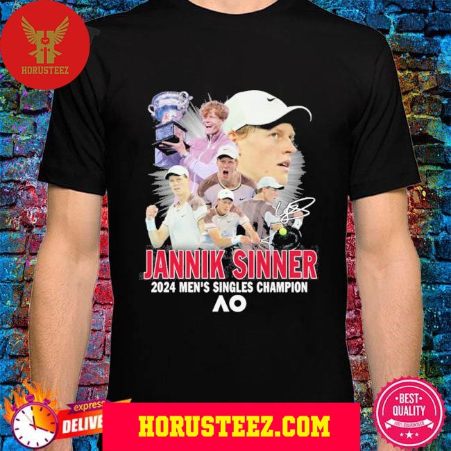 Official Jannik Sinner 2024 Australia Open Mens Singles Champion Unisex T Unisex T-Shirt
