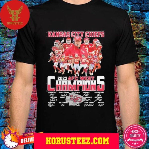 Official Kansas City Chiefs 2023 AFC West Champions Unisex T-Shirt