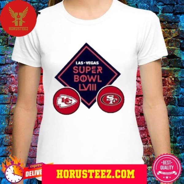 Official Kansas City Chiefs Versus San Francisco 49ers Super Bowl LVIII Unisex T-Shirt