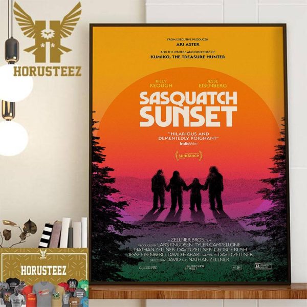 Official Poster Sasquatch Sunset With Starring Riley Keough And Jesse Eisenberg Wall Decor Poster Canvas
