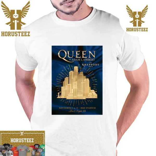 Official Queen And Adam Lambert The Rhapsody Tour 2023 Unisex T-Shirt