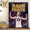 Queen Caitlin Clark Is The New NCAA DI Womens Basketball Scoring Leader Wall Decor Poster Canvas