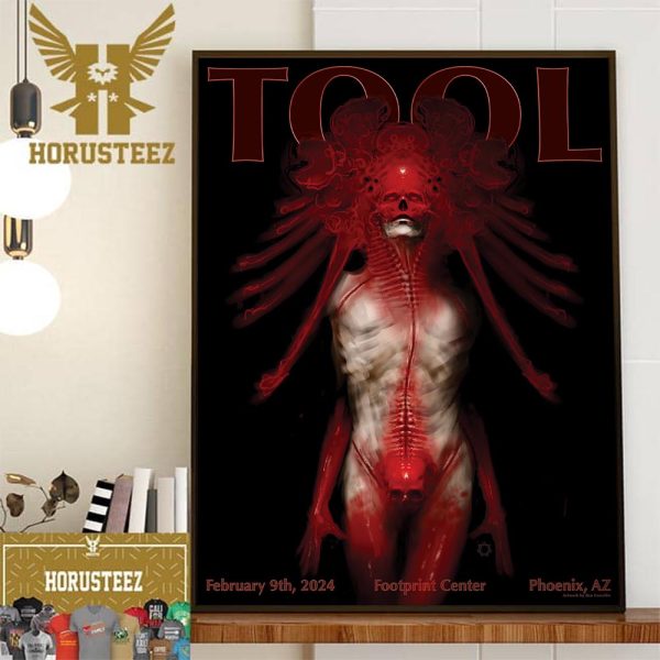 TOOL Effing TOOL Night One At The Footprint Center In Phoenix AZ With ELDER February 9th 2024 Wall Decor Poster Canvas