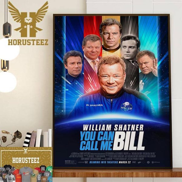 The Documentary William Shatner You Can Call Me Bill Official Poster Wall Decor Poster Canvas