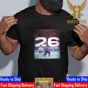 The Legend Nathan MacKinnon 26 Game Home Point Streak Classic T-Shirt