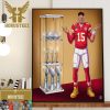The NFL Super Bowl LVIII Champions Are Kansas City Chiefs Back-to-Back Super Bowl Champions Wall Decor Poster Canvas