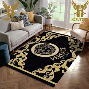 Versace Fashion Brand Luxurious Living Room Area Carpet Living Room Rug