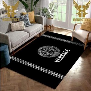 Versace Fashion Brand Luxury Fashion Area Rug Living Room Carpet Christmas Gift Floor Decor The Us Decor