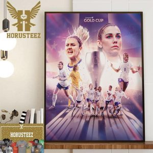 2024 Concacaf W Gold Cup Champions Are USWNT US Womens National Soccer Team Wall Decor Poster Canvas