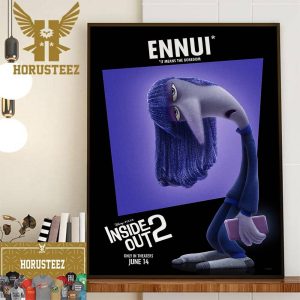 Adele Exarchopoulos Voices Ennui In Inside Out 2 Disney And Pixar Official Poster Wall Decor Poster Canvas