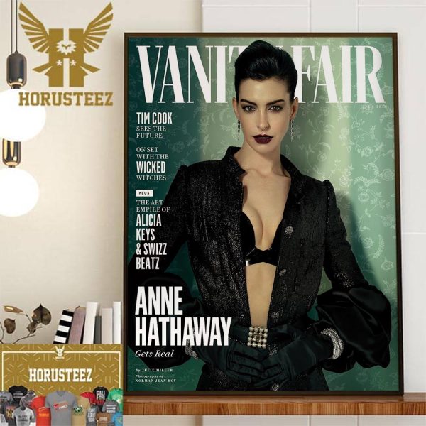 Anne Hathaway On Covers The Latest Issue Of Vanity Fair Decor Wall Art Poster Canvas