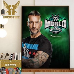 CM Punk Appear At WWE World WrestleMania XL Wall Decor Poster Canvas