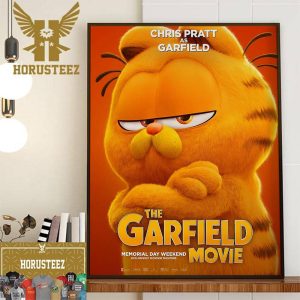 Chris Pratt As Garfield In The Garfield Movie Official Poster Decor Wall Art Poster Canvas