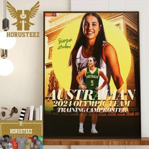 Congratulations to Georgia Amoore For The Basketball Australia 2024 Olympic Team Training Camp Roster Decor Wall Art Poster Canvas