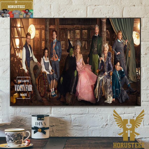 Exclusive Vanity Fair Image Wicked 2024 Cast Wall Decor Poster Canvas