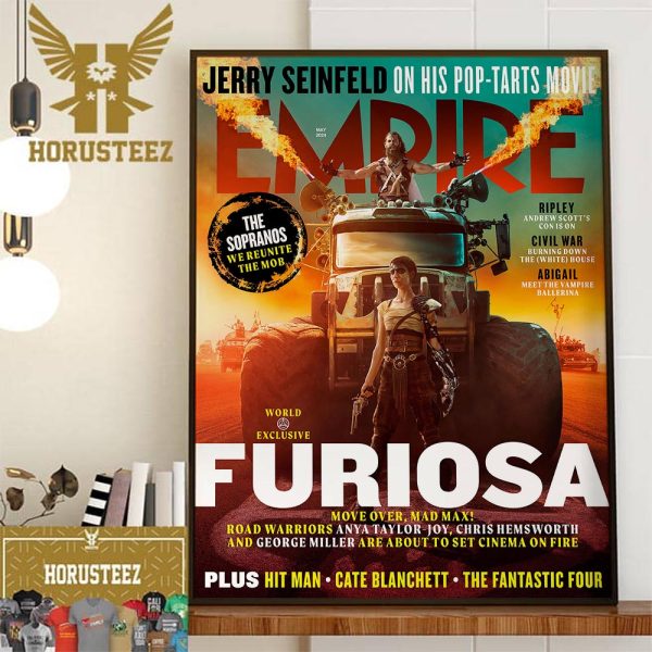 Furiosa on Empire Magazine Cover Wall Decor Poster Canvas