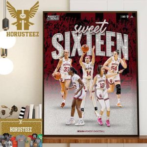 Indiana Womens Basketball Sweet Sixteen NCAA March Madness Decor Wall Art Poster Canvas