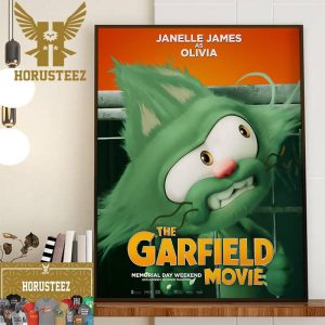 Janelle James As Olivia In The Garfield Movie Official Poster Decor Wall Art Poster Canvas