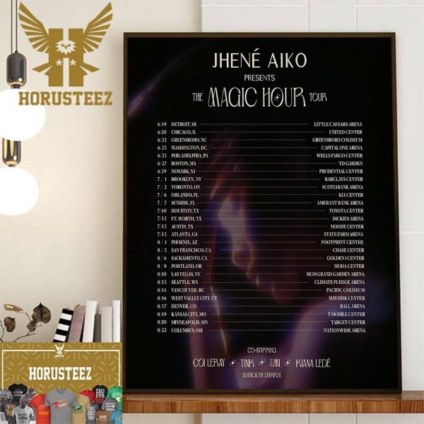 Jhene Aiko Announces Tour Dates For The Magic Hour Tour Decor Wall Art Poster Canvas